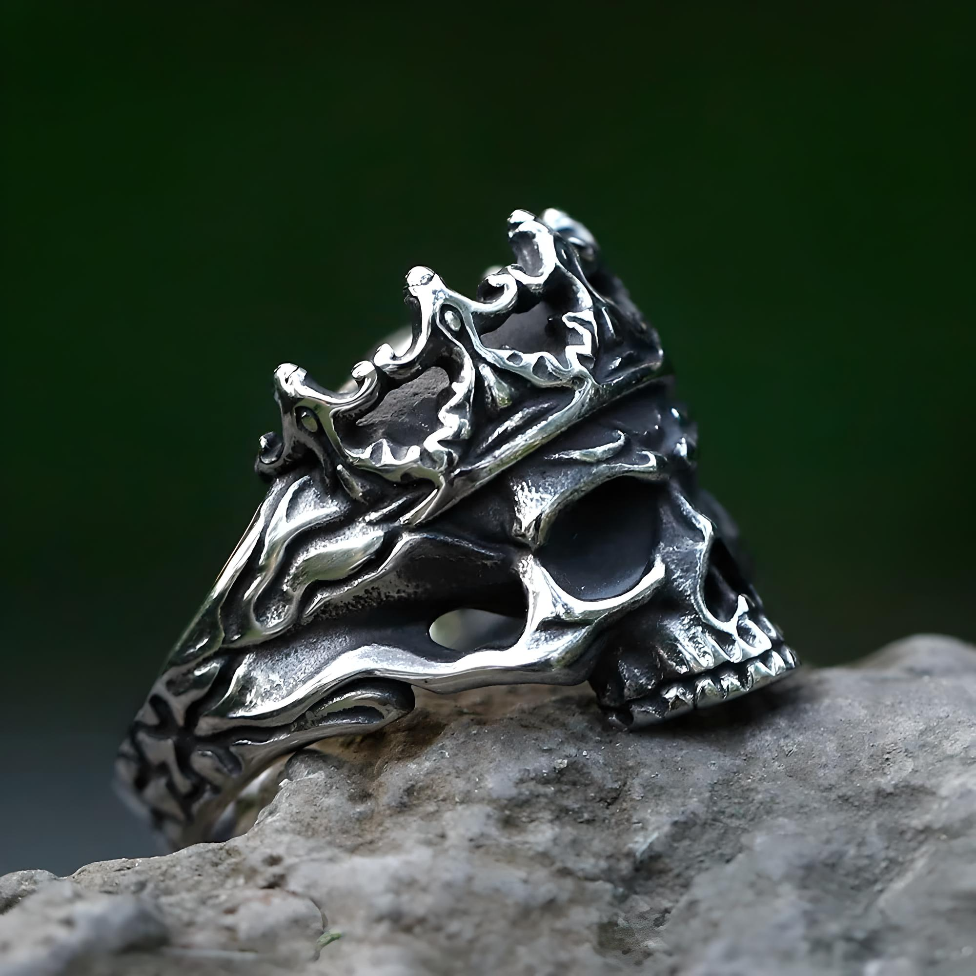 Handcrafted Pirate Ring "Pirate Emperor" - Stainless Steel