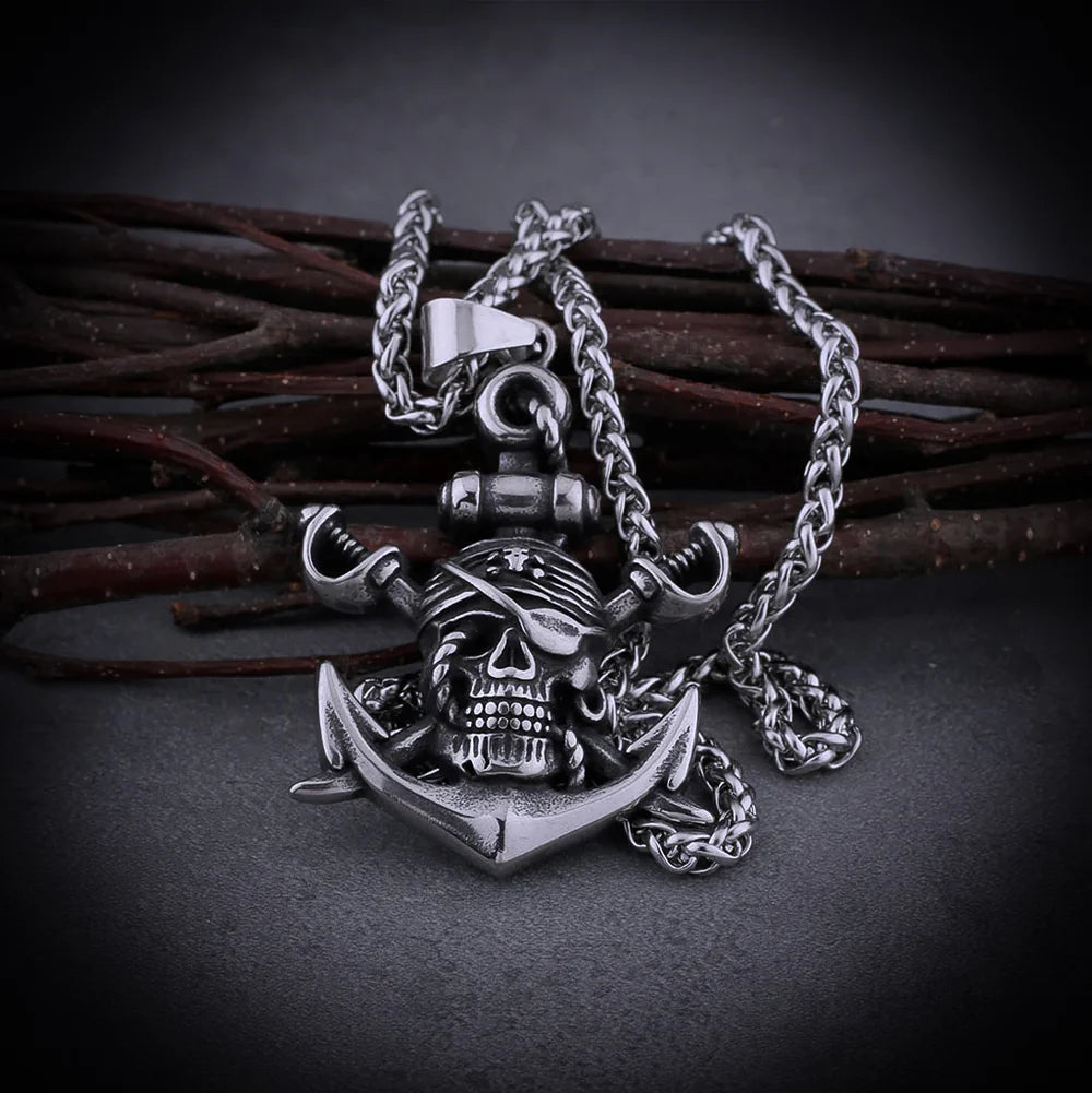 Handcrafter Pirate Chain "Swordskull" - Stainless Steel