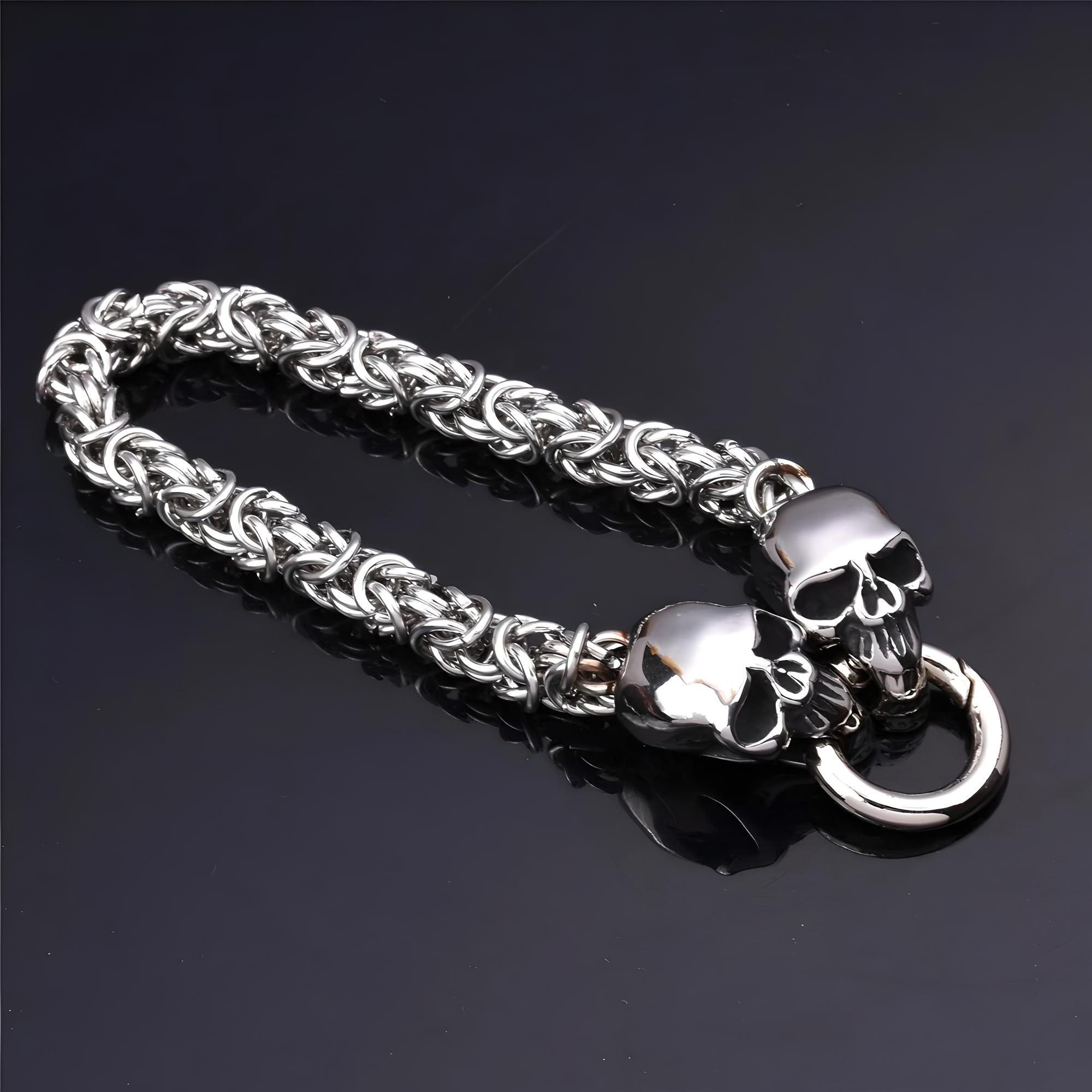 Handcrafted Pirate Bracelet "Pair o’ Cursed Souls" - Stainless Steel