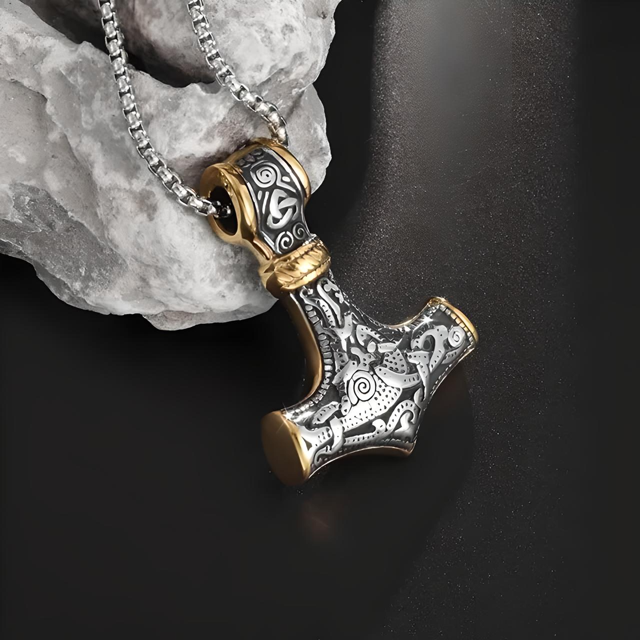 Handcrafted Pirate Chain"Anchor's Grip" - Stainless Steel