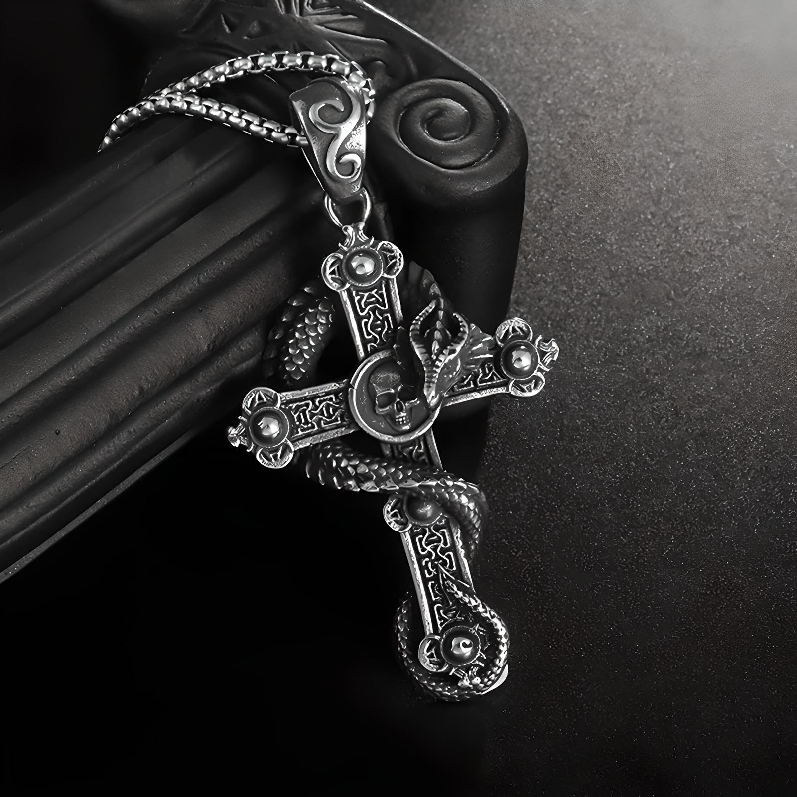 Handcrafted Pirate Chain "Serpent’s Curse" - Stainless Steel