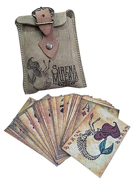 Pirate Poker Deck - Leather Bag